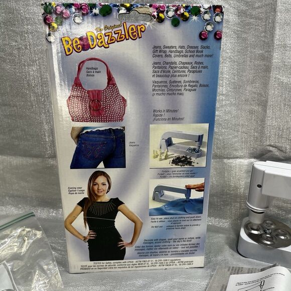 The Original Bedazzler Complete Rhinestones, Studs, Patterns Instructions - Picture 3 of 8